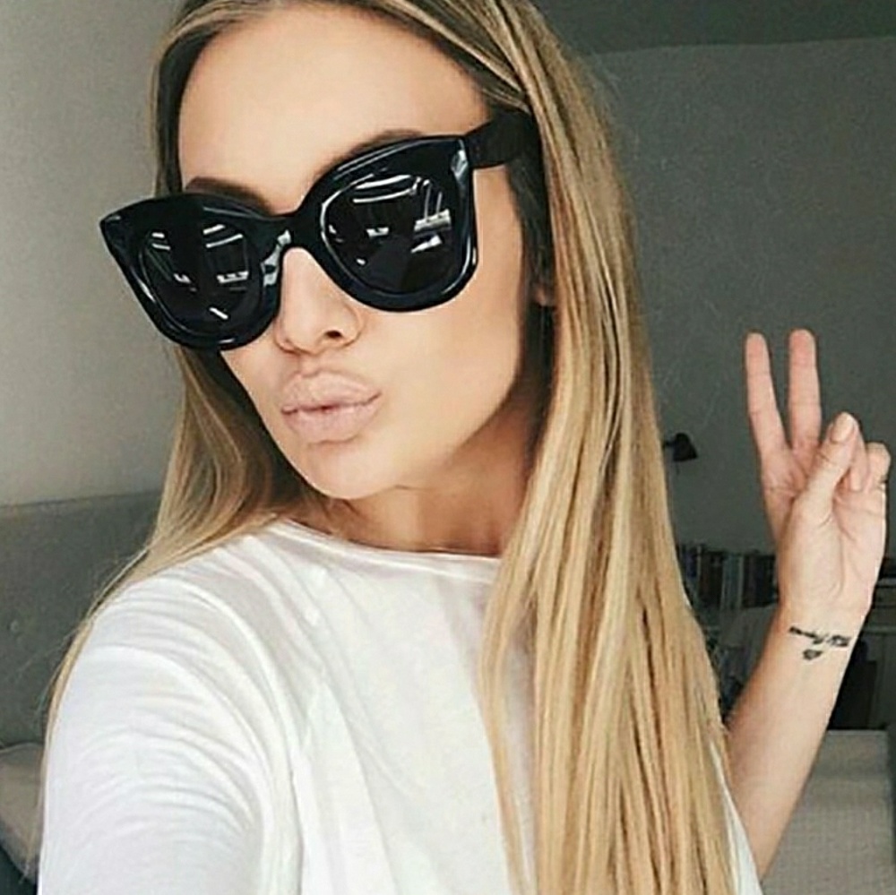 Black Cat Eyes Sunglasses NIB Fabulous for…